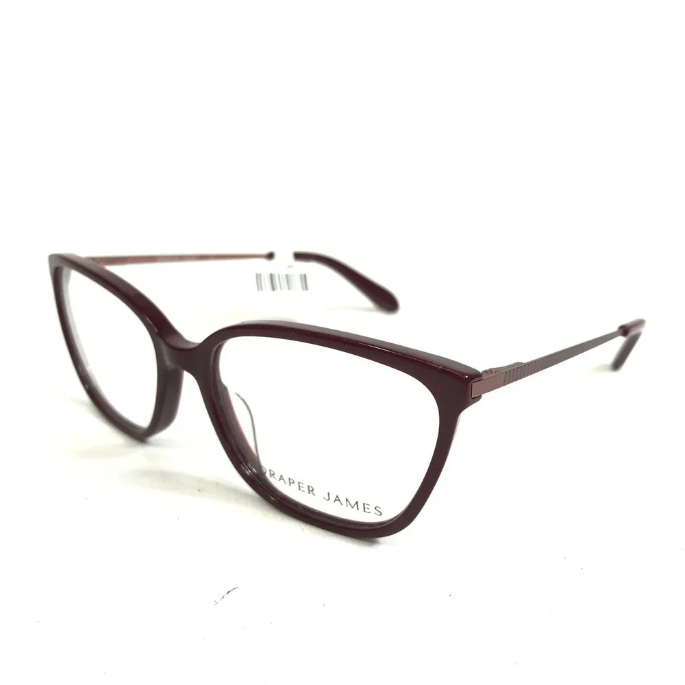 Draper James Eyeglasses Frames DJ5000 604 MERLOT Red Purple Cat Eye 53-16-135